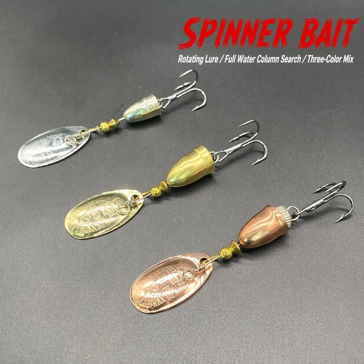 Fishing Lure Blade Bait - 1 unidad de señuelo giratorio metálico