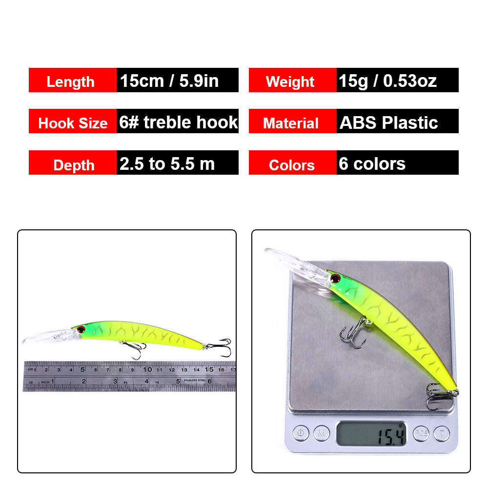 1 Uds 15cm 15g Jerkbait de buc - Fishing Lure Spinnerbait reseña y precio