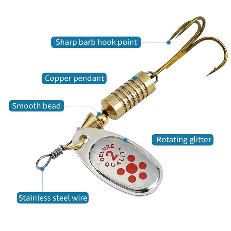 JSFUN Juego de 10 Señuelos Gir - Fishing Lure Blade Bait reseña y precio
