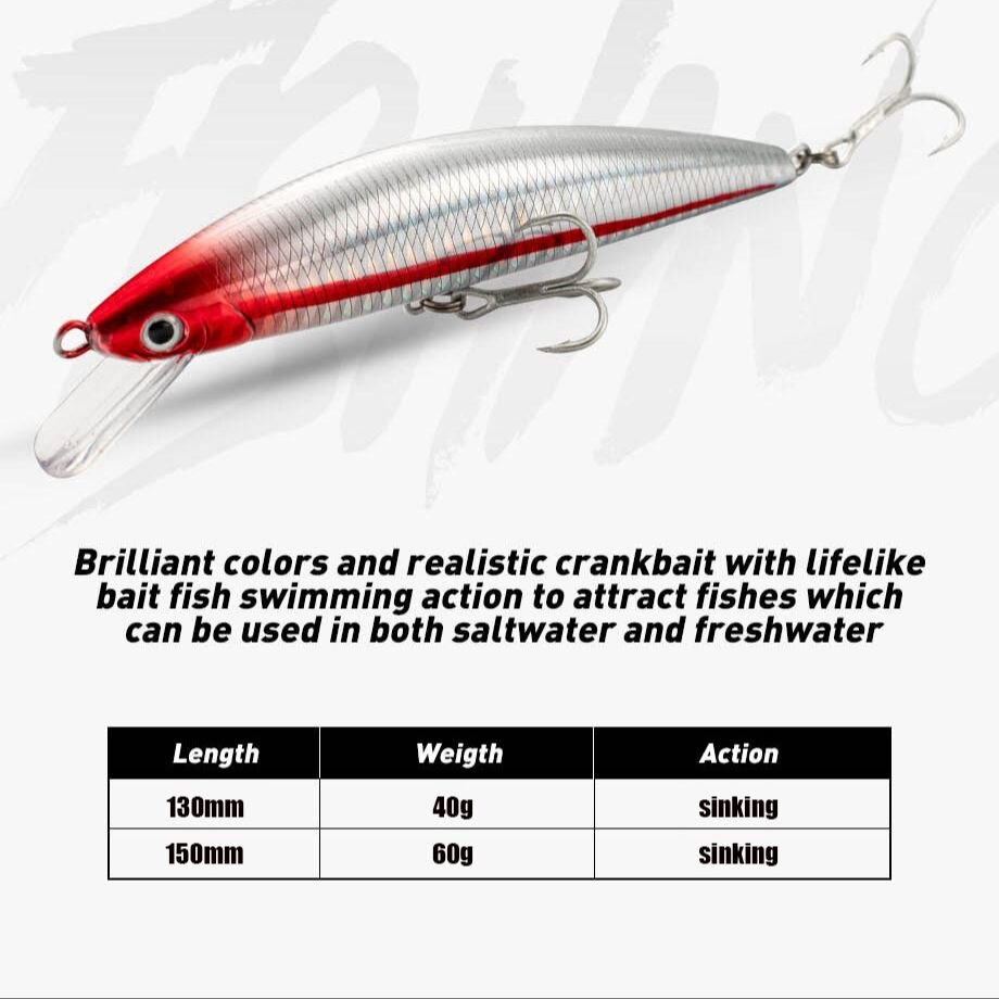 Señuelo de Pesca que se hunde, - Fishing Lure Jerkbait reseña y precio