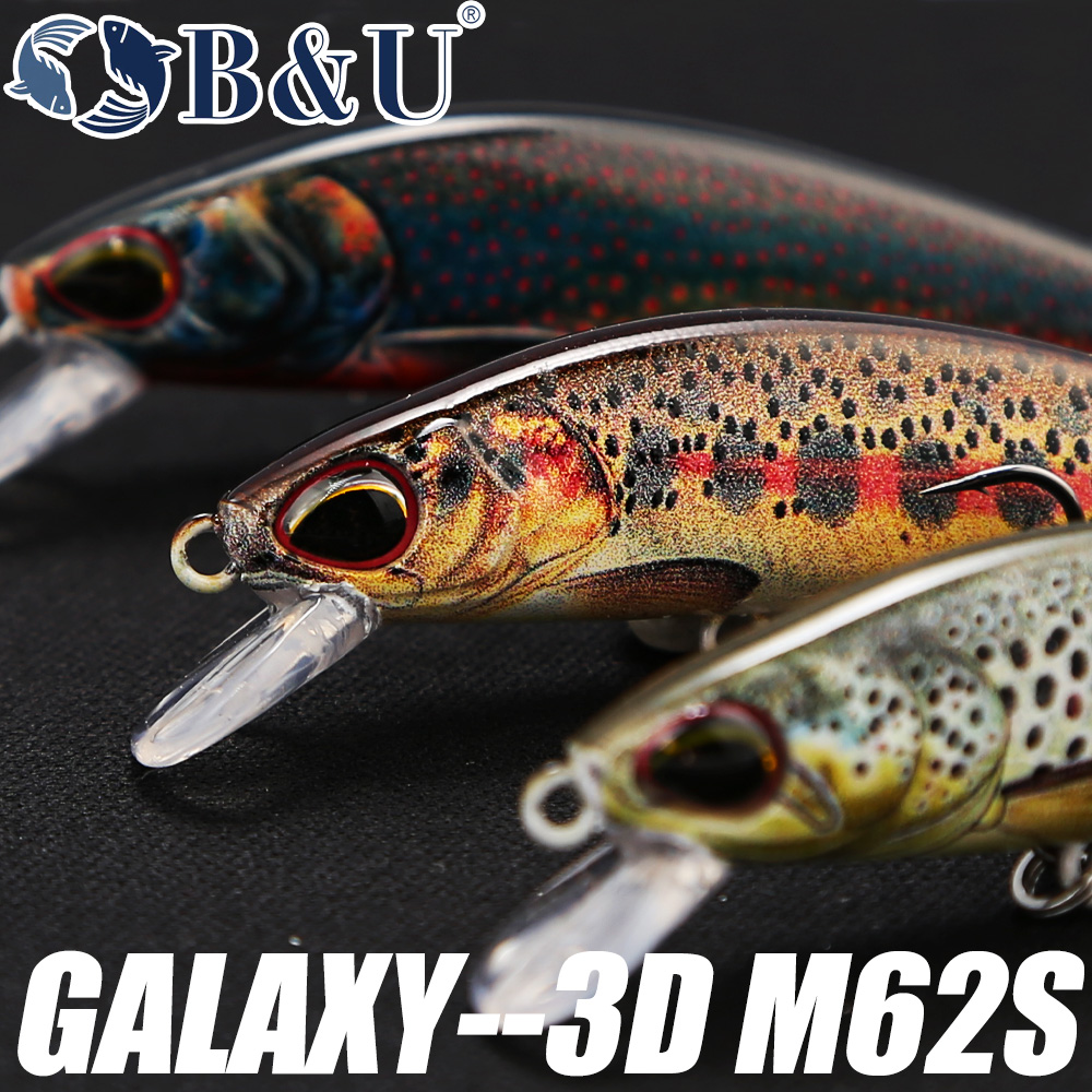 B & U 62mm 8,4g Wobblers de pe - Fishing Lure Jerkbait reseña y precio